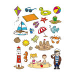 Aufkleber Strand 2 11435-apli-kinder