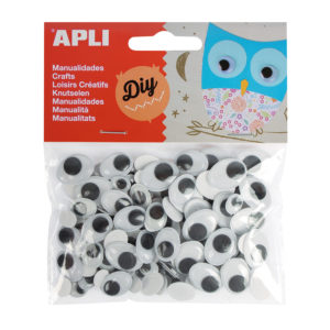 Bewegliche Augen klebend oval 1 Bewegliche Augen klebend oval – Bild 1