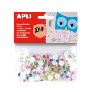 Beweglicher Augenkleber mit farbiger Pupille 1 Beweglicher Augenkleber mit farbiger Pupille – Bild 1