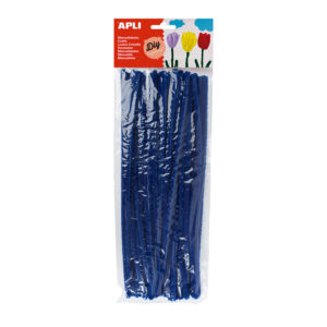 Chenillegarn blau 1 Chenillegarn blau – Bild 1