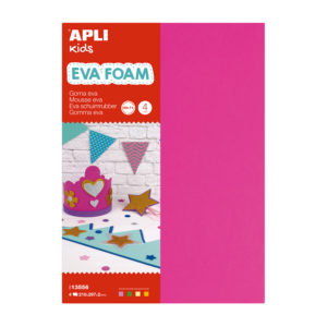EVA-Schaum Fluor A4 rosa, grün, gelb und orange 1 EVA-Schaum Fluor A4 rosa, grün, gelb und orange – Bild 1