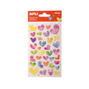 Sticker Farbige Herzen 1 Sticker Farbige Herzen – Bild 1