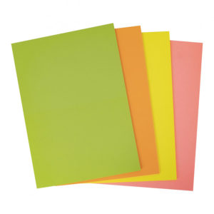 Farbkarton fluor sortiert A4