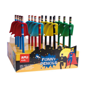 Bleistift mit Radiergummi Superheld – Bild 1