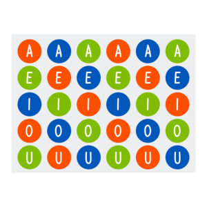 Alphabet Buchstaben Vokale Aufkleber 3 Alphabet Buchstaben Vokale Aufkleber – Bild 2