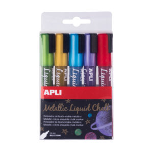 Kreidemarker 5 Metallic-Farben