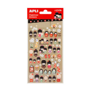 Aufkleber japanische Puppen – Bild 1