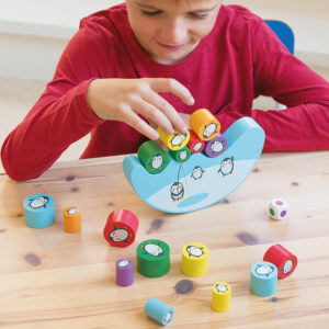 Balancierspiel Pinguine aus Holz 5 Balancierspiel Pinguine aus Holz – Bild 3