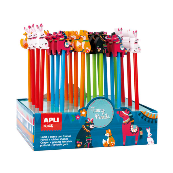 APLI Kids Radiergummis Ringform – 4 Stück, Blau, Pink, Lila, Weiß, Für Kinder Ab 3