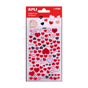 Sticker Textilherzen – Bild 1