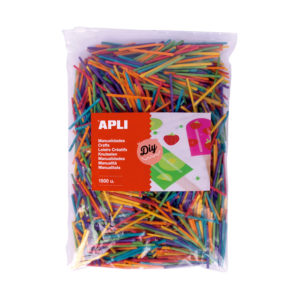 Mini Holzstäbchen bunt