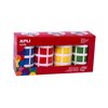Farbige Quadrate 20 mm - 4 Farben 1 18326-vierkante-stickers-aplikids