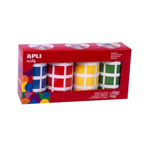 Farbige Quadrate 20 mm - 4 Farben 1 Farbige Quadrate 20 mm - 4 Farben – Bild 1