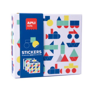 Geometrische Fahrzeuge Sticker-Spiel 4 Geometrische Fahrzeuge Sticker-Spiel – Bild 1