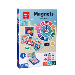 Lernen Sie, die Zeit magnetisches Spiel zu erzählen