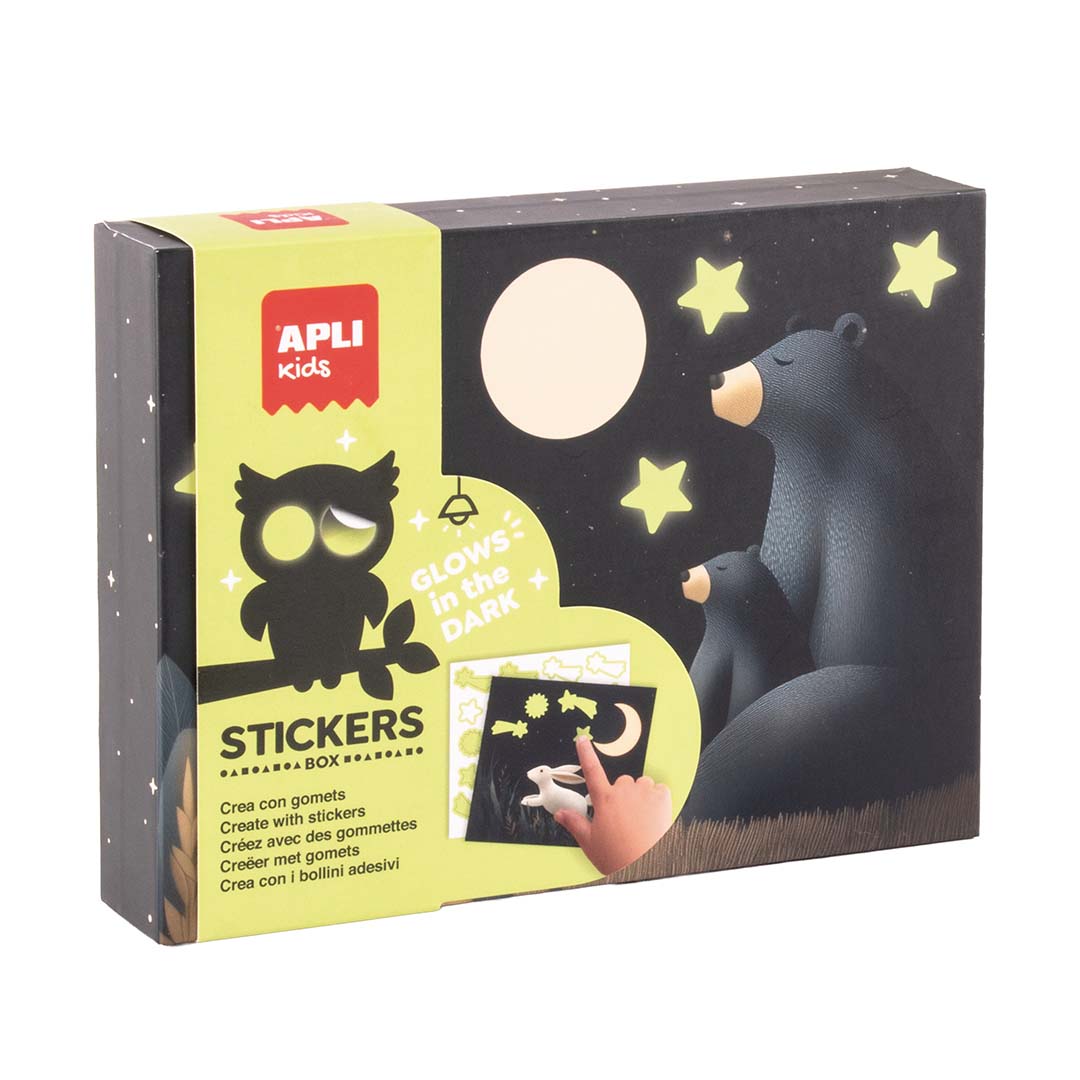 APLI Kids 26 Glow in the Dark Beren Stickerspel
