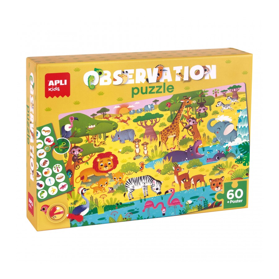 Zoek en vind Puzzel Savanne