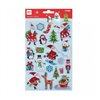 Aufkleber Weihnachtsmann und Tiere 1 19266-kerst-stickers