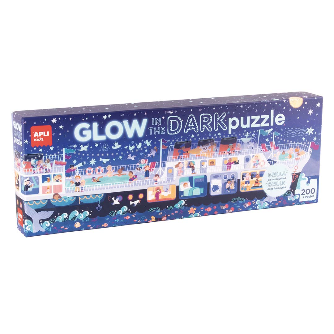 APLI Kids 34 Glow in the Dark Partyboot Puzzel – Een Magisch Avontuur in het Donker!
