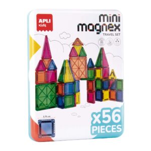 APLI Kids 44 Mini Magnetische Bouwstenen Transparant 56x