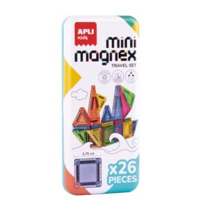 APLI Kids 37 Mini Magnetische Bouwstenen Transparant