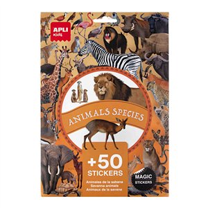 APLI Kids 48 Stickerset Savannedieren